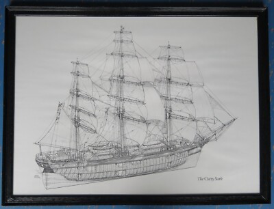 Gerahmter Poster der  Cutty Sark , der berühmte Teeklipper.