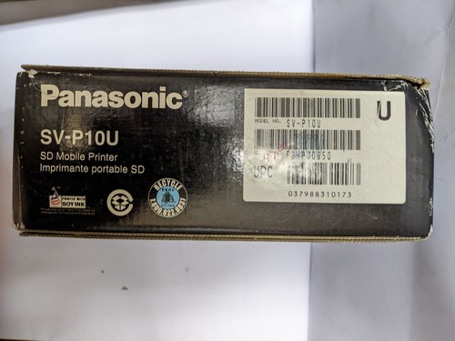 VINTAGE Panasonic e-wear SD Mobile Printer ~ Model SV-P10U ~ NEW W/ Assessories - Picture 10 of 11