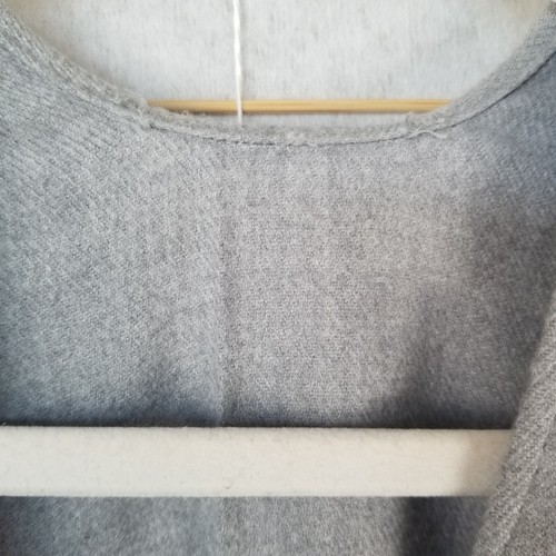 Calvin Klein Flannel Wrap Scarf Poncho Toggle Close Gray One Size Fits All - Picture 7 of 8