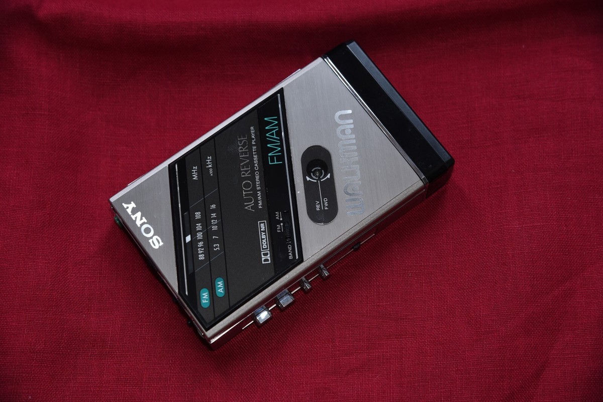 SONY WM-F100 WALKMAN Cassette Player Full metal body New belt