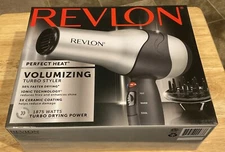 2017 Revlon Volumizing Turbo Styler Hair Dryer 2/3 Settings 1875W NEW Sealed