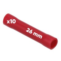 10 StüCk Kalitec StoßVerbinder 0,5-1,5Mm² Rot Kabelverbinder Quetschverbinder