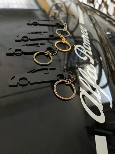 PORTACHIAVI IN VERA FIBRA DI CARBONIO PER ALFA ROMEO MITO idea regalo gadget - Foto 19 di 19