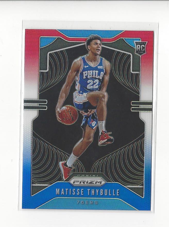 2019-20 Prizm Prizms Red White and Blue #290 Matisse Thybulle Rookie 76ers