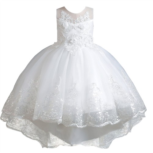 Flower Girls Kids Princess Tutu Dress Bridesmaid Wedding Formal Prom Ball Gown - Bild 24 von 48