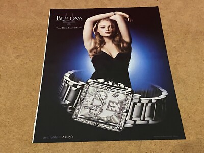 PEEP44 MAGAZINWERBUNG 11X8'' BULOVA UHREN