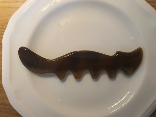 White Buffalo Horn FOX#2 head and body message comb,buy2 items get FREE SHIPPING - Picture 2 of 3