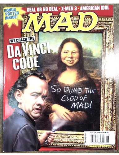 MAD MAGAZINE DaVinci CODE X-Men American Idol #466 JUNE 2006 SATIRE HUMOR - Picture 4 of 4