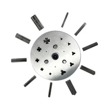 3 Petal & 4 Petal Flower Shape Disc Cutter - Set of 10 Punches Size 6mm to 16mm