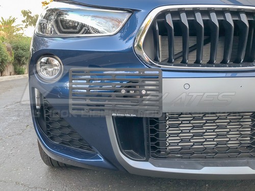 EOS Plate For 18-Up BMW F39 X2 Full Sized Front Bumper Tow Hook License Bracket - Picture 4 of 12