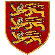 ROYAL ARMS OF ENGLAND PATCH - BRITISH COAT CREST BADGE UK embroidered iron-on
