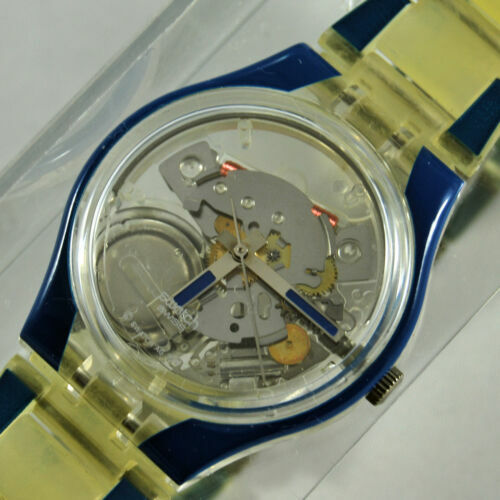 Mouvement à Quartz Suisse ISA 1198-32/1198-103 - Disque Date Bleu Foncé - Neuf Sans étiquette