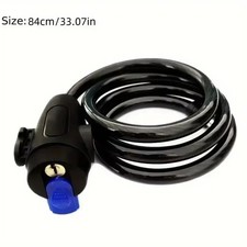 Bike Lock Heavy Duty Cable Anti Theft Bicycle 2 Key Security Chain Scooter Lock