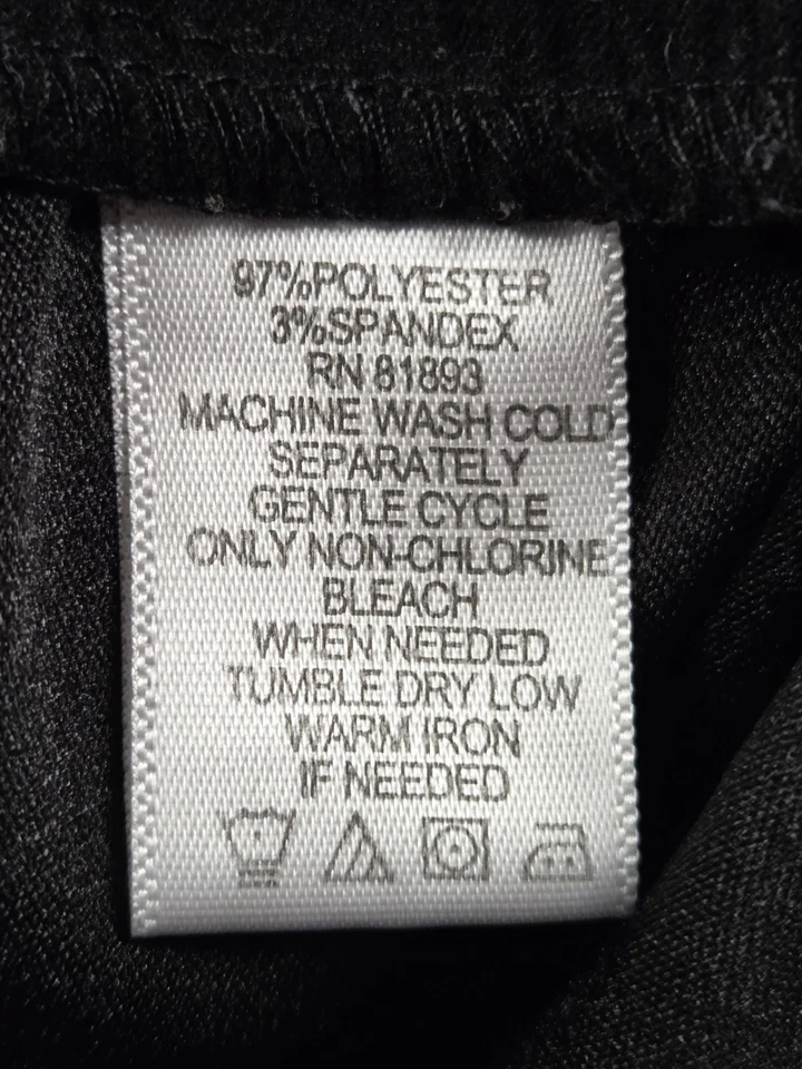 Denim + Company Black Faux Suede Tiered Long Women's Plus Size Skirt 2X - Image 3 of 4