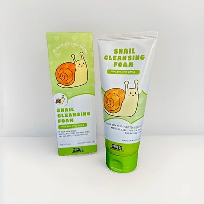 Snail Cleansing Foam Repair Hydrate Smoothe Kbeauty 5.29fl