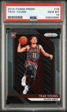 Trae Young 2018-19 Prizm Rookie Card #78 Hawks PSA 10 Gem Mint RC. rookie card picture