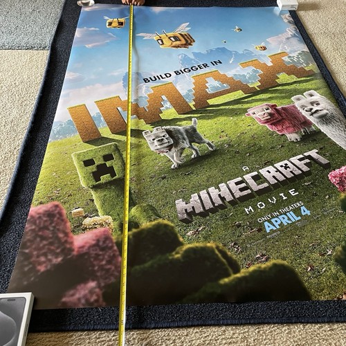 A Minecraft Movie (Final) IMAX Official Movie Poster Bus Shelter DS 48x70 RIESIG - Bild 4 von 8
