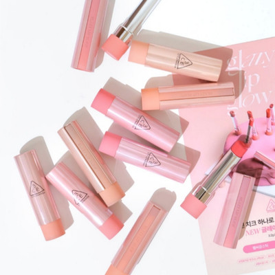 [K-Beauty] 3CE Glaze Lip Glow Moisturizing Hydrating High-Shine 3.2g