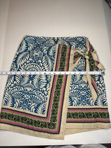 LOFT Women's Tall Palm Woven Skirt with Tie Wrap Size 4T - Picture 7 of 8