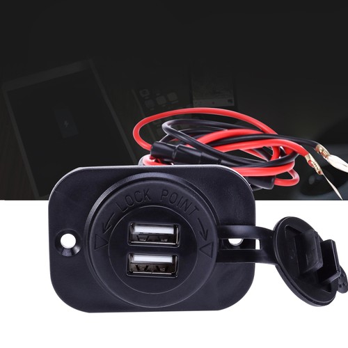 Zigarettenanzünder Buchse mit Dual USB Ladegerät für Auto Motorrad Elektronik - Bild 5 von 12