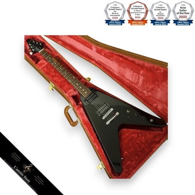 Gibson 80s Flying V Ebony E-Gitarre Mahogany Rosewood 80s Tribute Humbuck