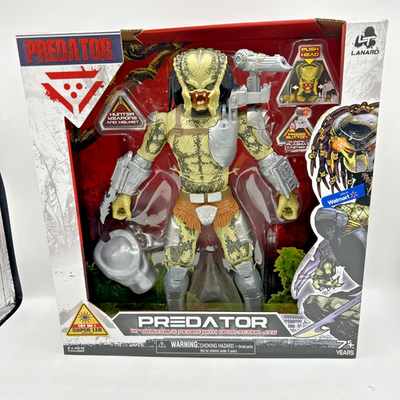 #ad Predator 12” Poseable Figure with Open Action Jaw needs batteries replacement $16.88