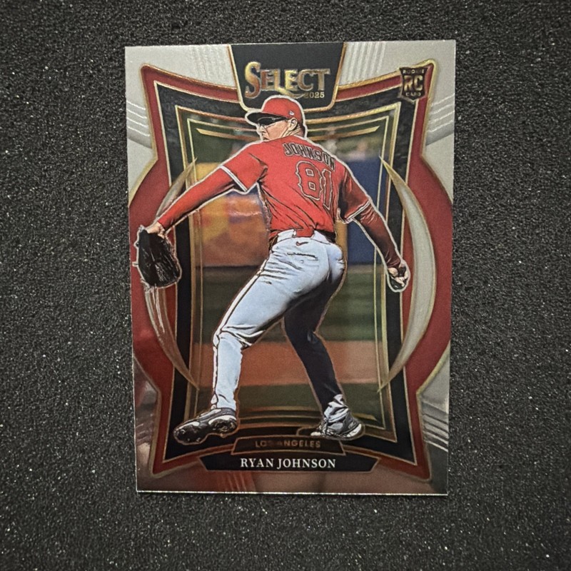 2025 Panini Select - Ryan Johnson (RC) Concourse #47 Los Angeles Angels