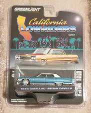 Greenlight 1973 Cadillac Sedan Deville 1:64 Diecast Car Cali Lowriders 63010-F
