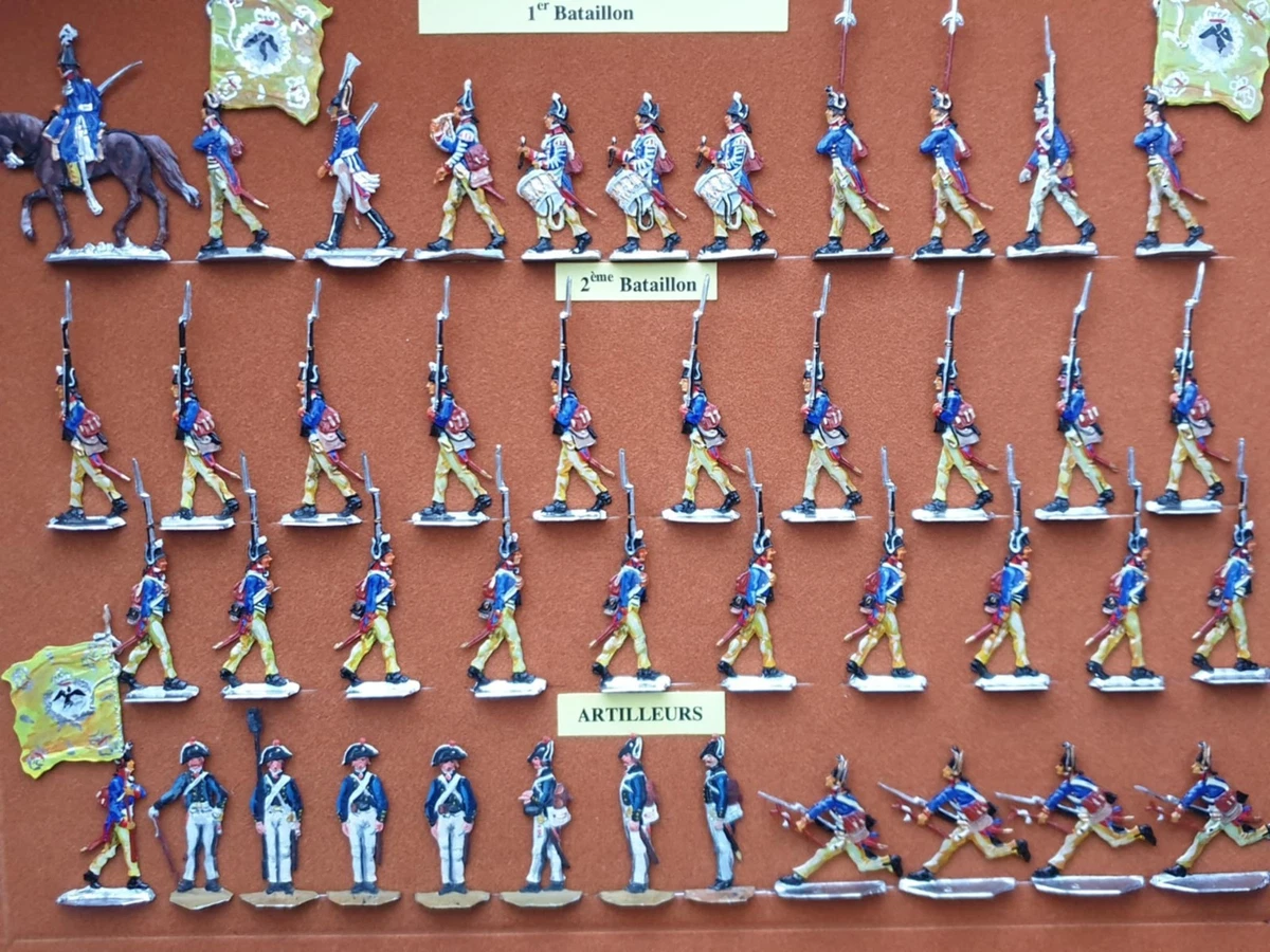 Moule À Soldats De Plomb Zinnbrigade Soldat Et Porte Drapeau 4.5 Centimètres