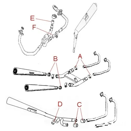 Auspuffverbindungsdichtung Originalersatzteil FüR KTM Supermoto 690 2007-2009-image