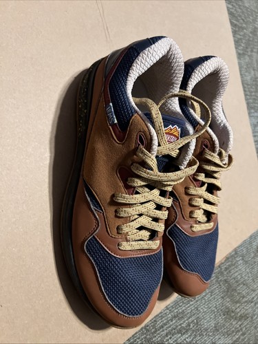 Lems Trailhead Blue Brown Sequoia Leather Hiking Shoes Women’s Size 11B - Picture 4 of 15