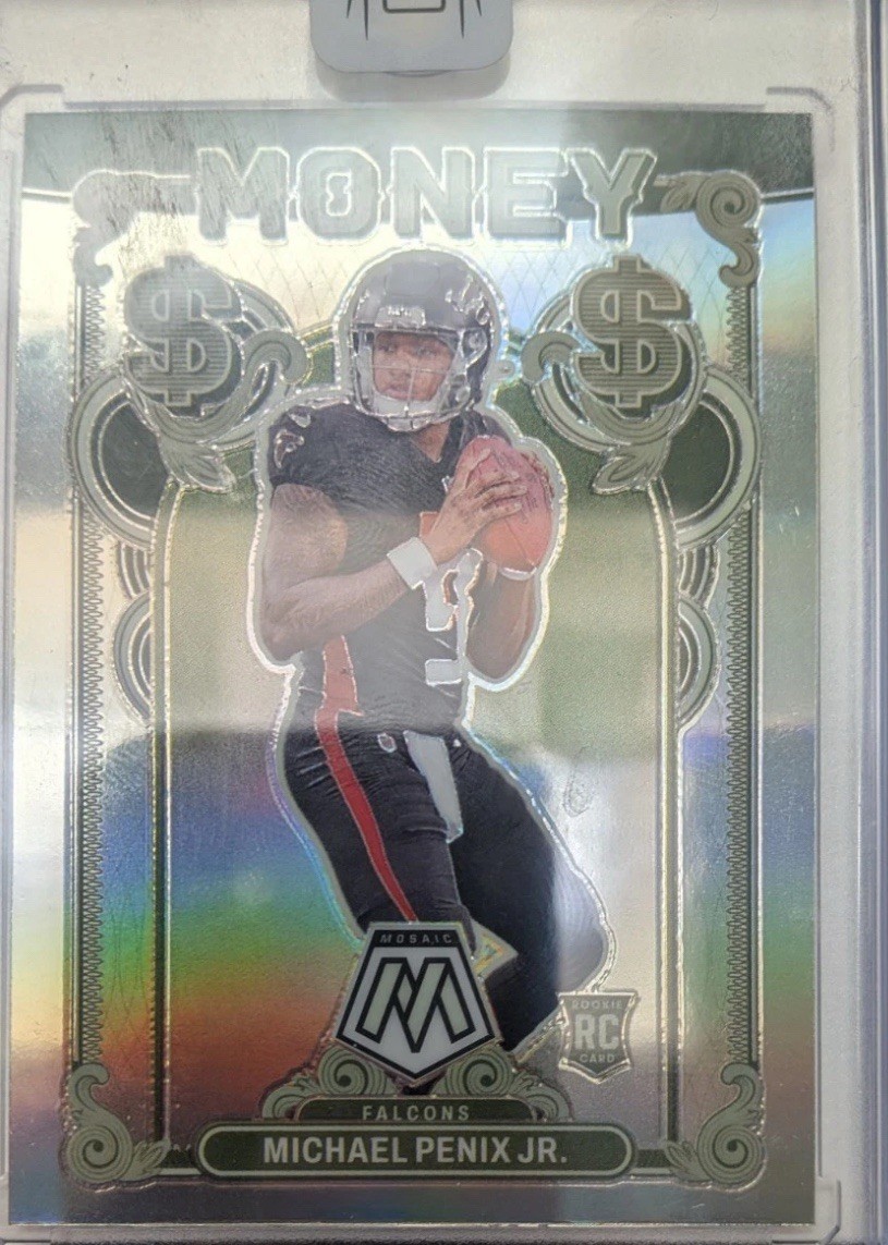 2024 Michael Penix Jr. Mosaic MONEY RC #5 CASE HIT SSP Atlanta Falcons INCOMING