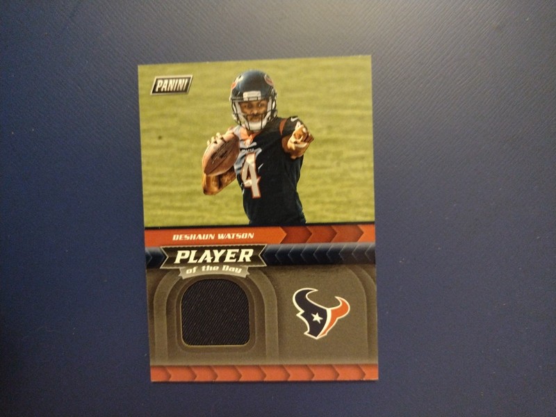 2017 Panini Player Of The Day Football DeShaun Watson Jersey Relic
