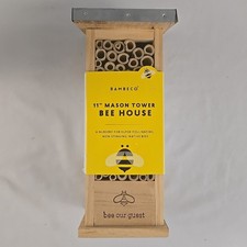 BAMBECO 11" Mason Tower Bee House Nueva Abeja Nuestro Invitado