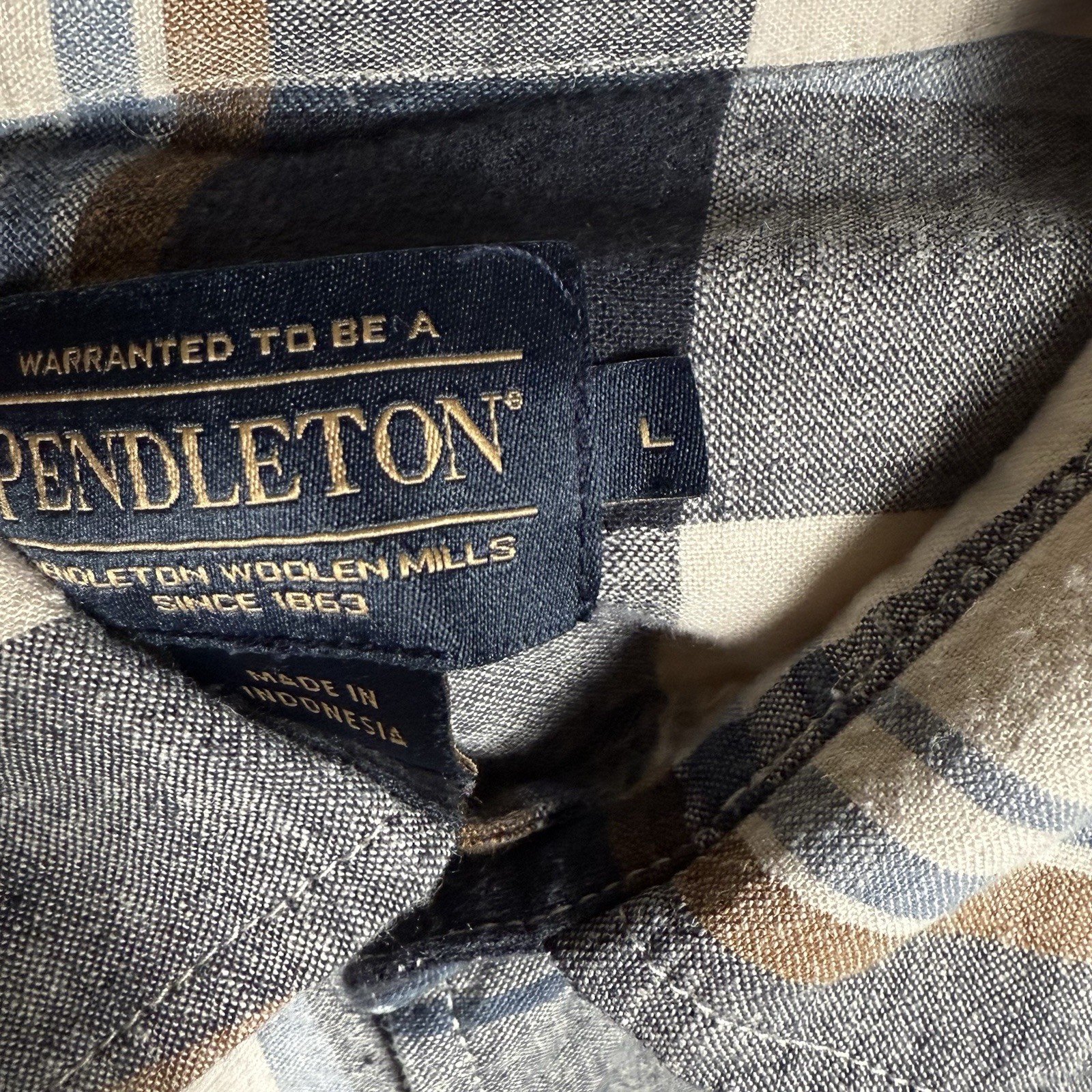 Pendleton Button Down Long Sleeve Linen Flannel S… - image 8