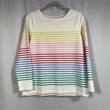 Joules Harbour Multicolor Long Sleeve Top Shirt Women's US 12 Cotton