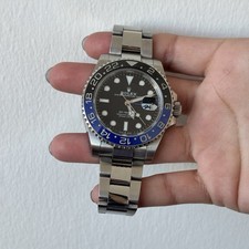ROLEX 40mm SS GMT Master II Black Blue Batman w/ CARD 126710 BLNR (2021)