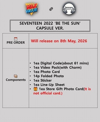 SEVENTEEN 2022 'BE THE SUN' CAPSULE Ver./NFC+Video Pack+Card+Photo