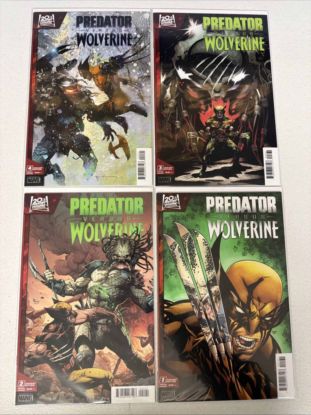 Predator vs Wolverine #1 2 3 4 Marvel Comics All Variants Lot Run 2023 NM *T7