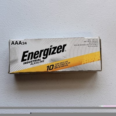 24 Energizer Industrial AAA Alkaline Batteries (EN92, LR03)