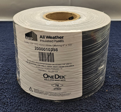 All Weather Insulated Panels 6'' x 100' 45mil Flashing, Cooley CSP TPO 200010398