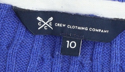 Crew Clothing Damen blau V-Ausschnitt Pullover Größe 10 - Bild 4 von 12