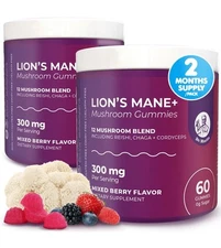 DR. MORITZ Lions Mane Gummies for Adults and Kids 4+ - Mushroom Gummies with ...