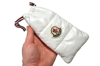 Moncler Sunglasses Case Down Puffer White Quilt Feathers