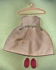 Amanda Jane Doll Bridesmaid Outfit – Pale Pink Dress, Pink Shoes & Pink Hanger