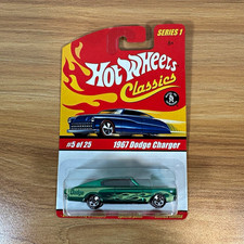 Hot Wheels Classics Series 1 1967 Dodge Charger Green 1:64 Diecast #5/25