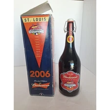 Budweiser 06 St. Louis Cardinals World Series Champions Bottle & Box Collectible