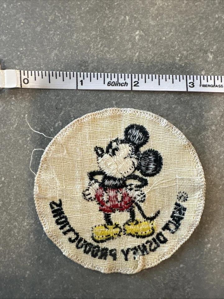 Винтажная вышитая нашивка 1970-х Disneyland Mickey Mouse - Изображение 3 из 4