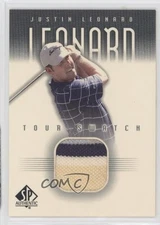 2001 SP Authentic Tour Swatch Justin Leonard #JL-TS Rookie RC 0pm