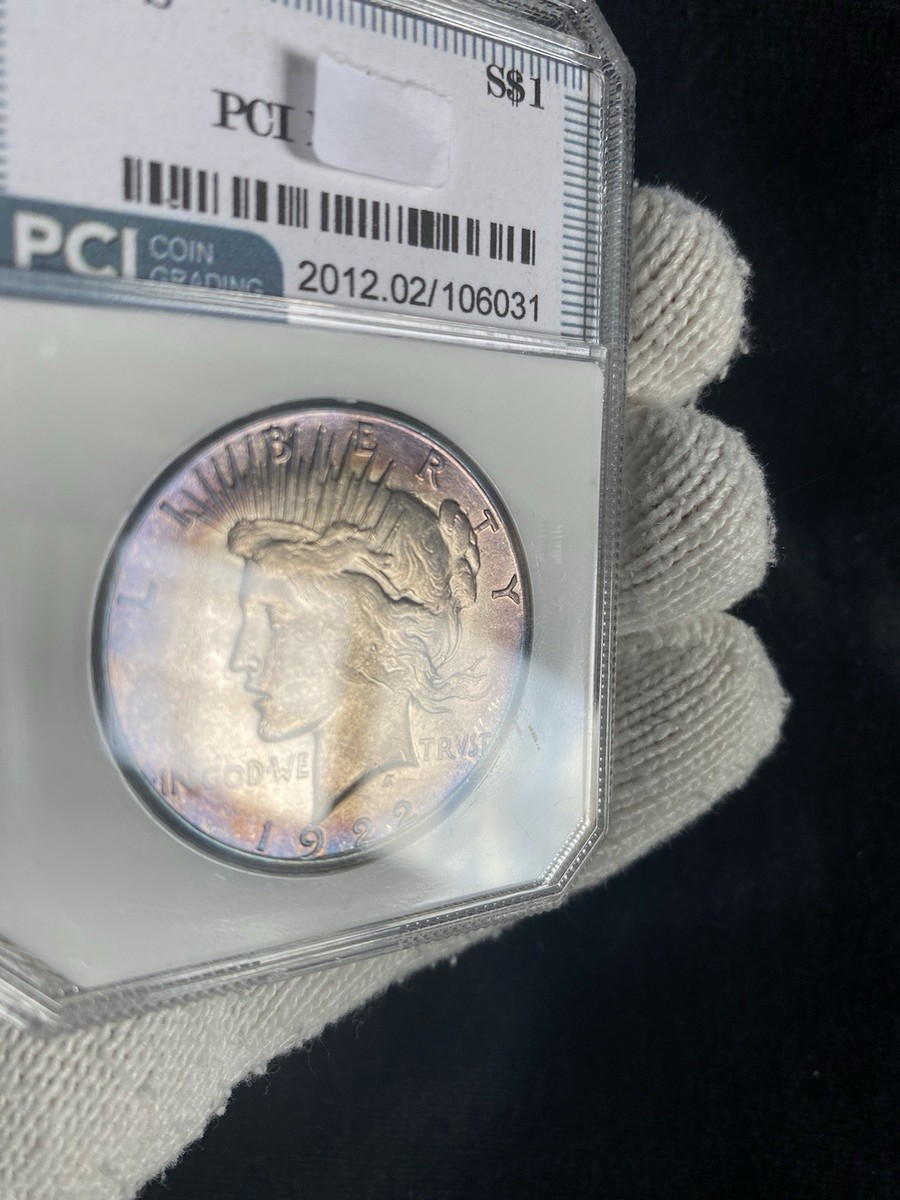 1922-S Better Date PCI Toned Peace Dollar | eBay